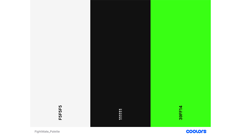 Fightmate Color Palette